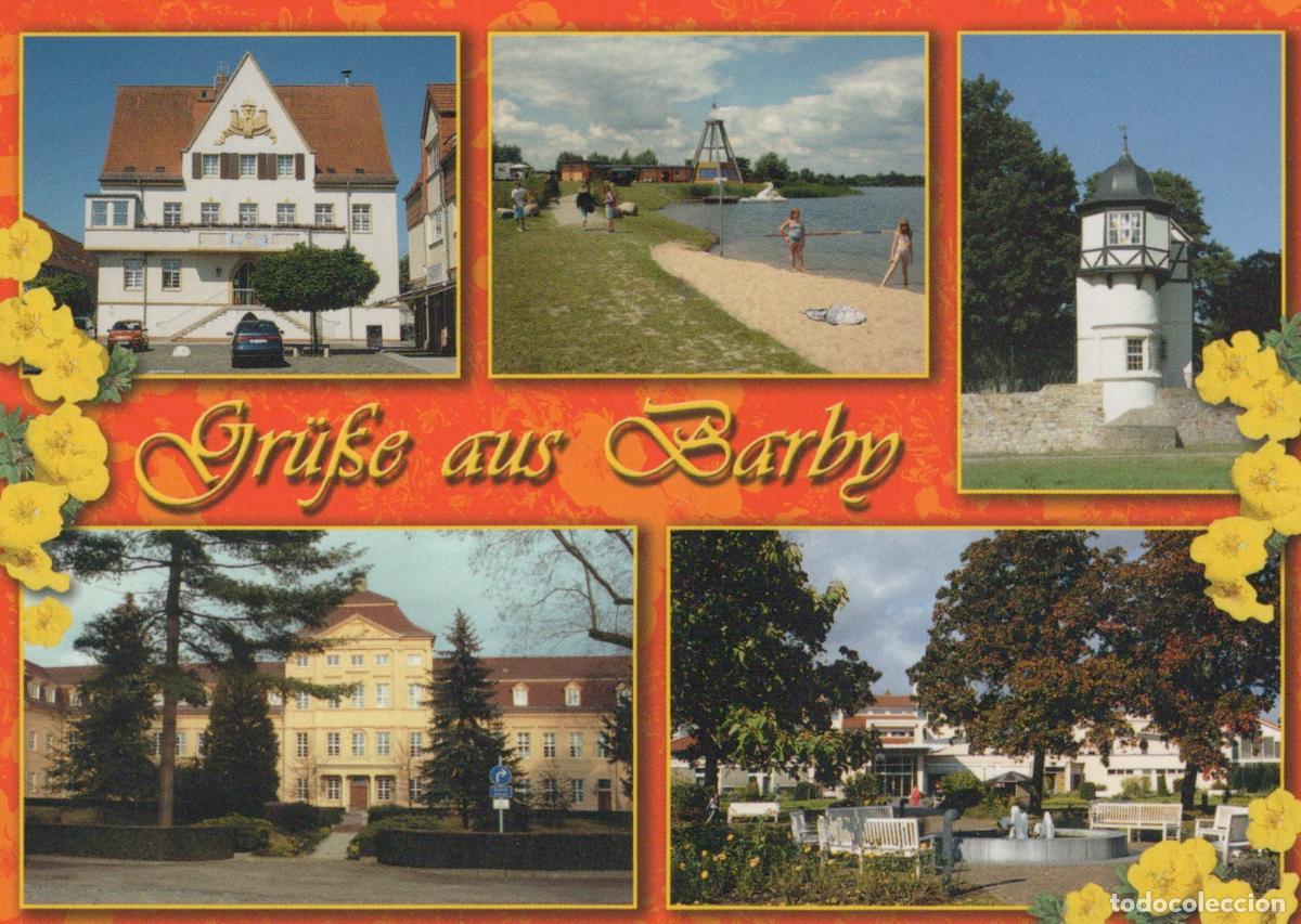 Cartes Postales: Germany Barby Elbe Multi View With Rathaus Seepark Prinzesschen Schloss *YAV879