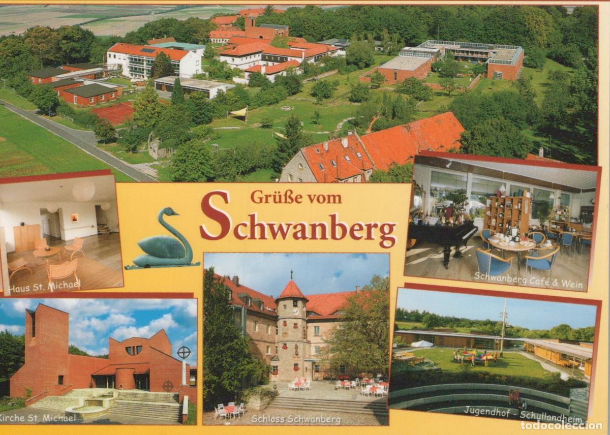 Cartes Postales: Germany R&ouml;delsee Schwanberg Castle St Michael Church Cafe Youth Hostel *YAV884