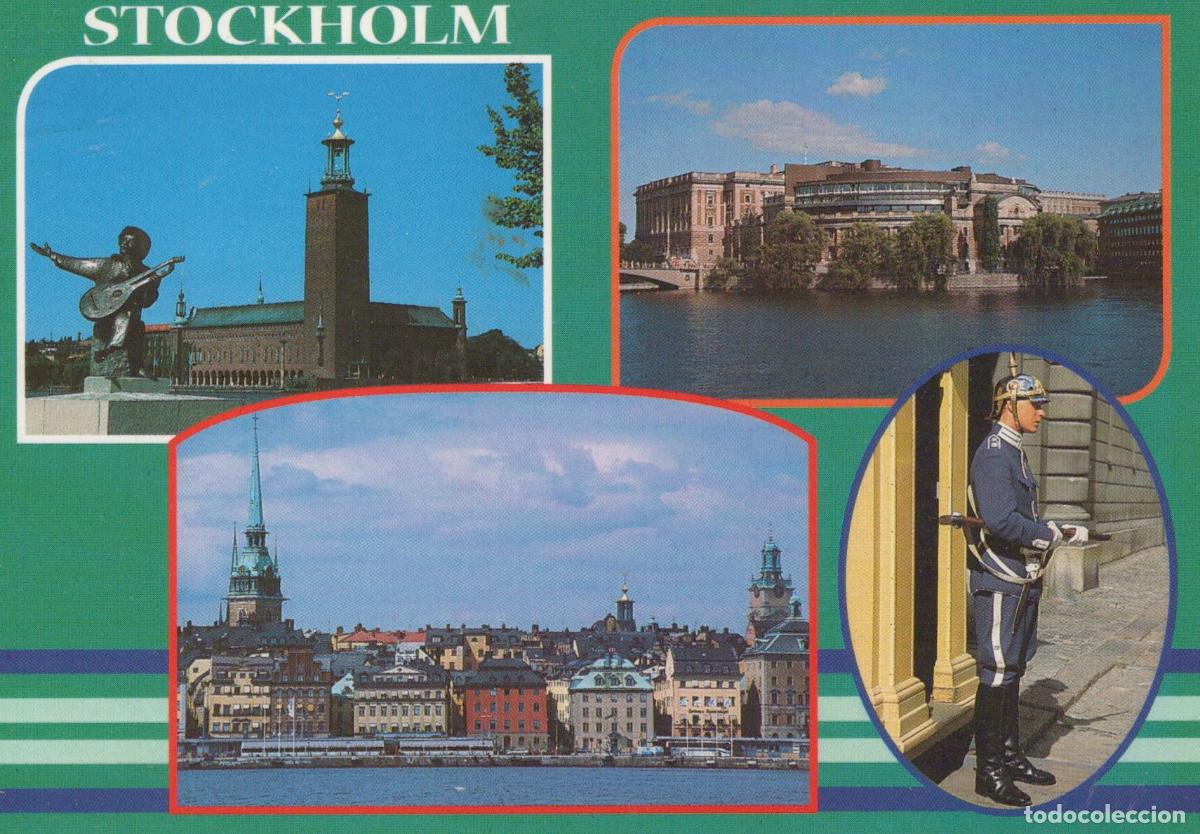 Cartes Postales: Sweden Stockholm City Hall Old Town Royal Guard Waterfront Views *YAV894