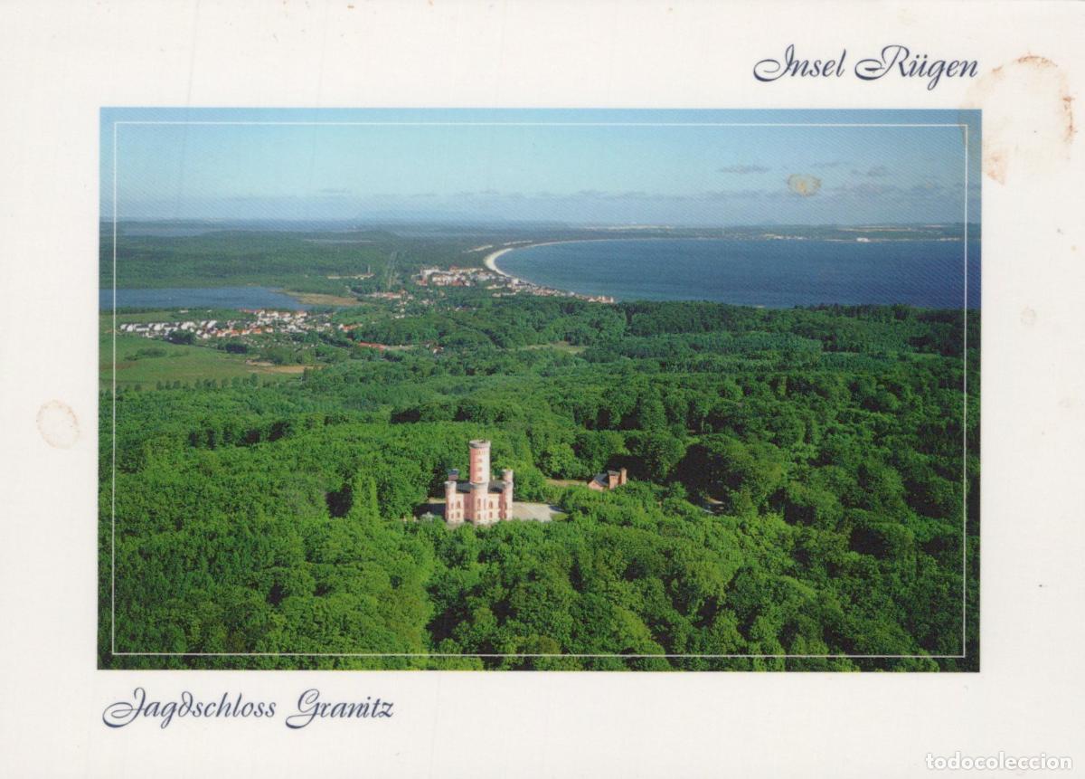 Cartes Postales: Germany Binz R&uuml;gen Jagdschloss Granitz Castle Aerial View Baltic Sea *YAV902