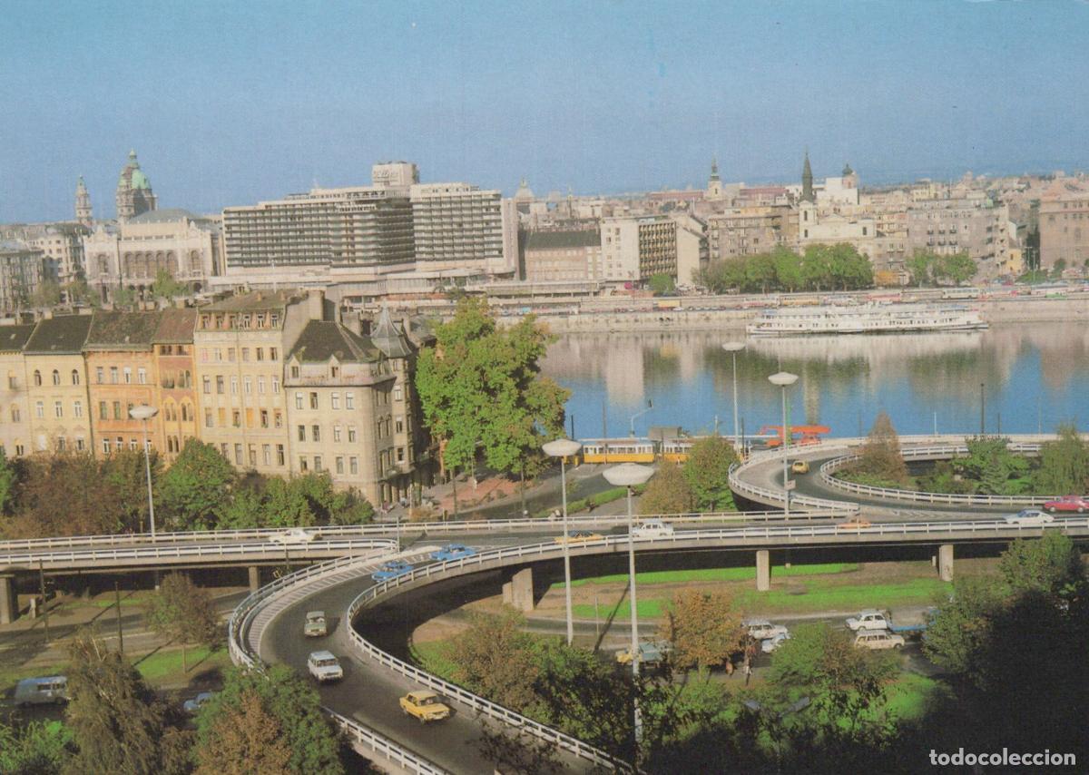 Postais: Hungary Budapest Danube River Bridges Cityscape View Vintage Unposted *YAV914