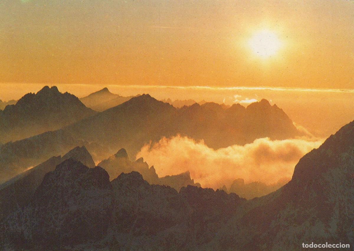 Cartes Postales: Slovakia High Tatras Mountains Sunset Panorama From Lomnick&yacute; Unposted *YAV924