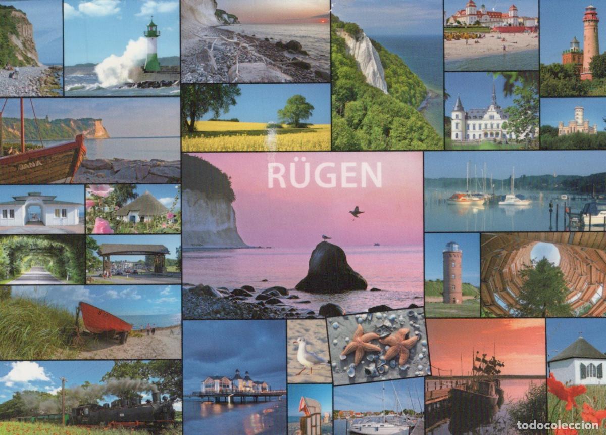Cartoline: Germany R&uuml;gen Island Collage of Landscapes Architecture and Seascape *YAV937
