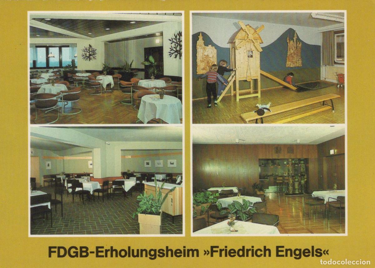 Cartoline: Germany Templin Fdgb Erholungsheim Friedrich Engels Interior Views *YAV939