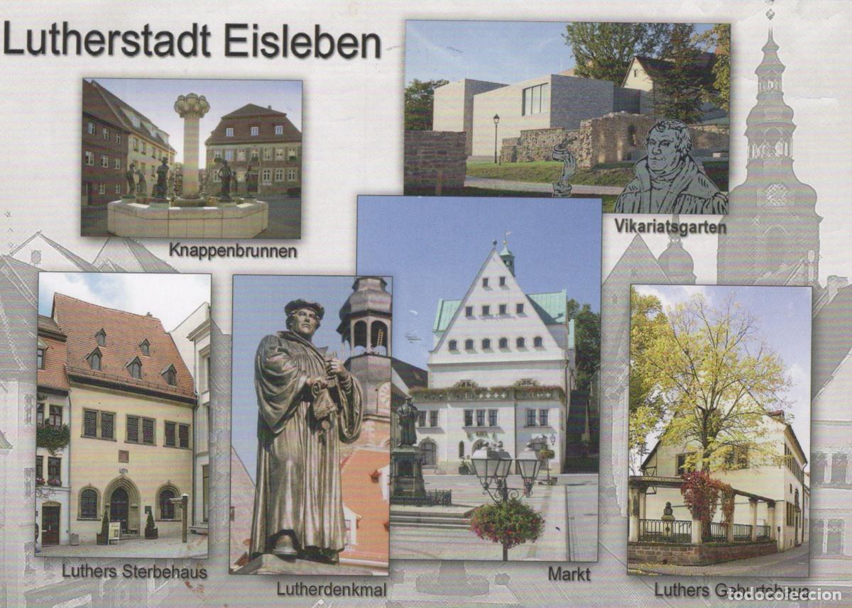 Cartoline: Germany Eisleben Lutherstadt Multi View Luther S Birthplace Death House *YAV949