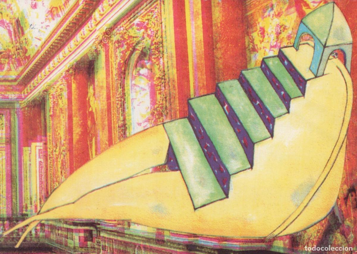 Cartoline: Germany Hamburg Surreal Banana Staircase Art Illustration By Gundula *YAV962