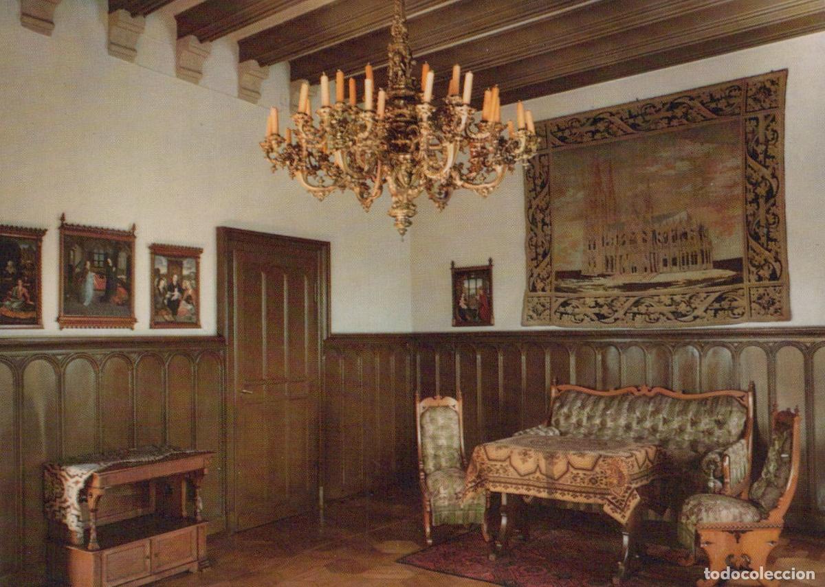 Cartoline: Germany Niederheimbach Burg Sooneck Castle am Rhein Living Room Unposted *YAV967