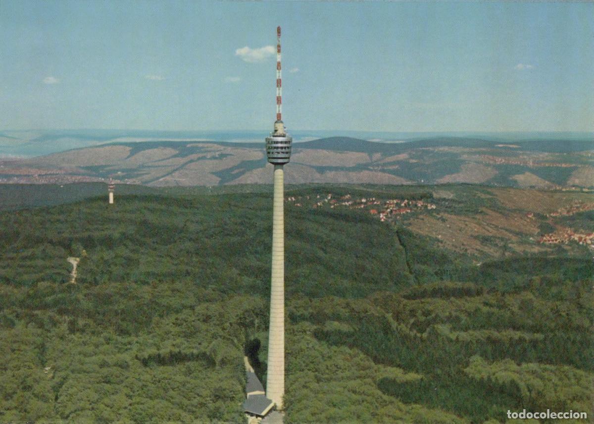 Cartoline: Germany Stuttgart TV Tower Fernsehturm Aerial View Landscape Unposted *YAV997