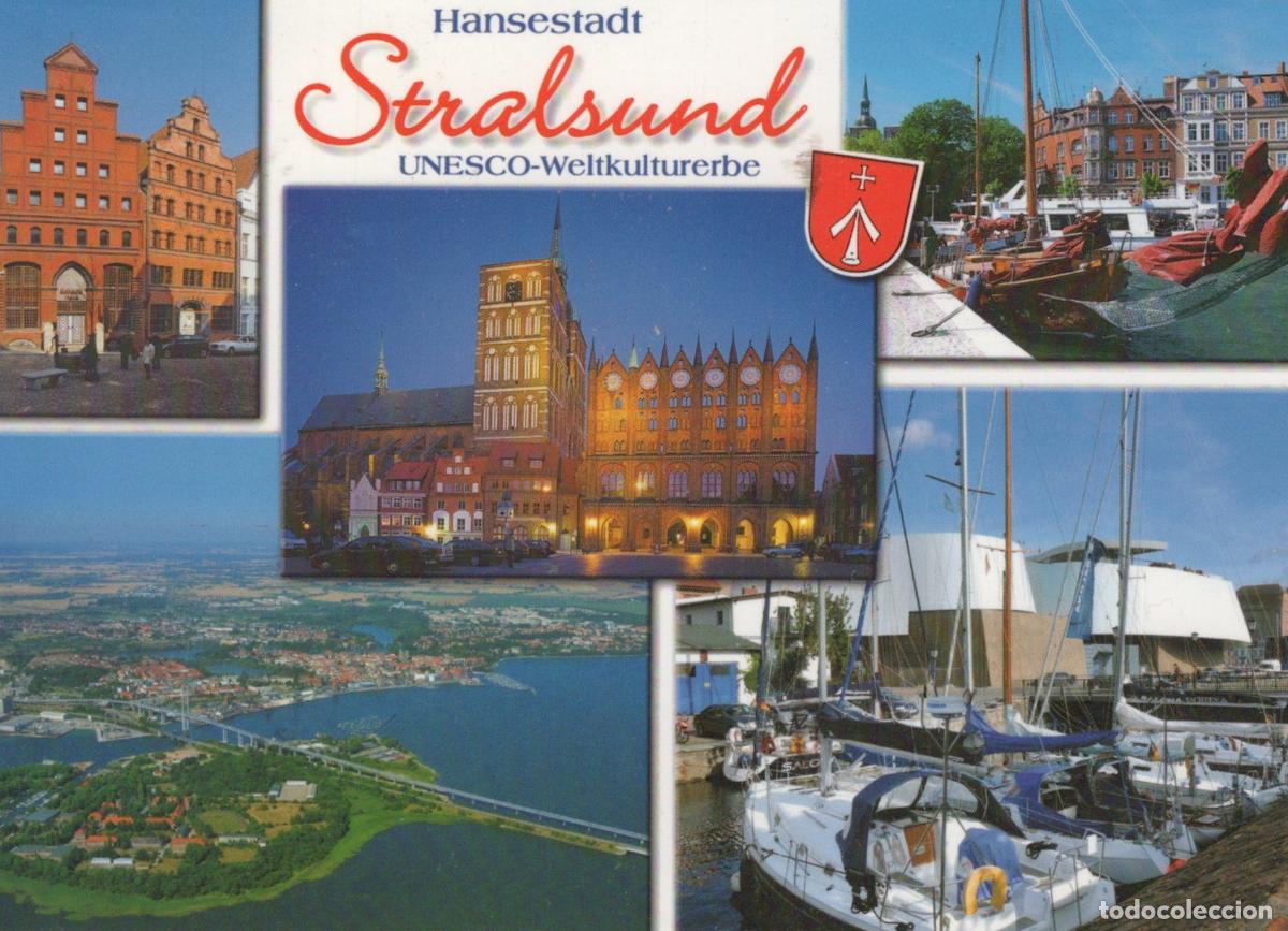 Cartes Postales: Germany Stralsund Unesco World Heritage City Collage Architecture *YAW019