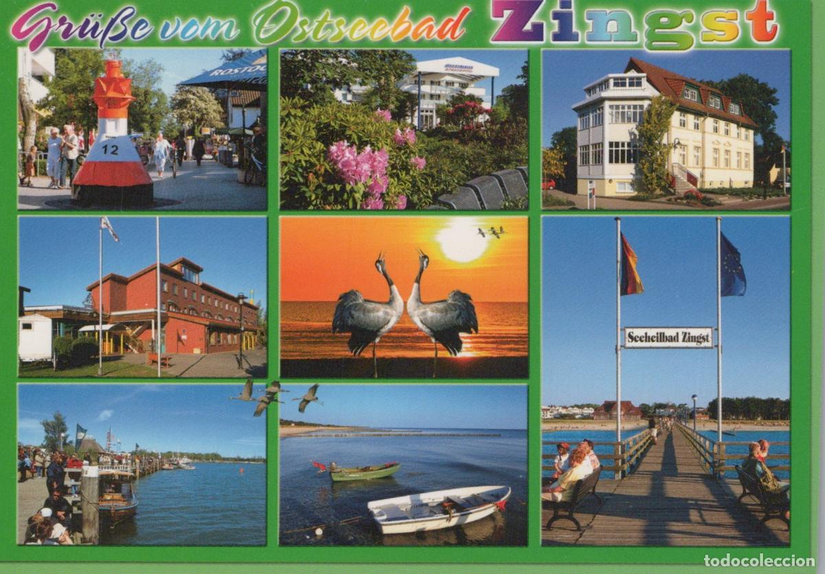 Cartes Postales: Germany Zingst Baltic Sea Resort Multi View Buildings Pier Beach Cranes *YAW021