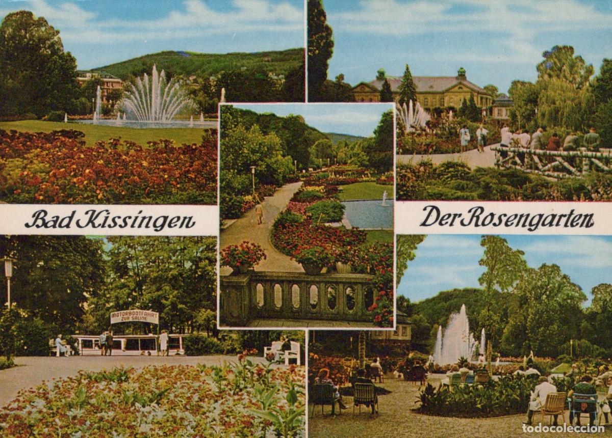 Postales: Germany Bad Kissingen Der Rosengarten Multi View Fountains Unposted *YAW044