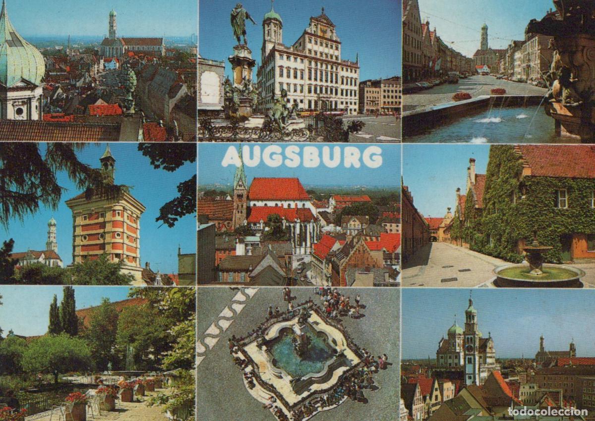 Postales: Germany Augsburg Multi View With Cityscape Fountains and Unposted *YAW052