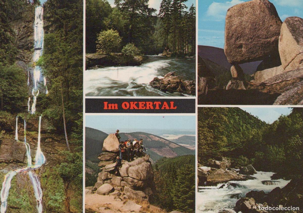 Postcards: Germany Altenau Collage of Oker Valley With Waterfalls River and Rock *YAW066