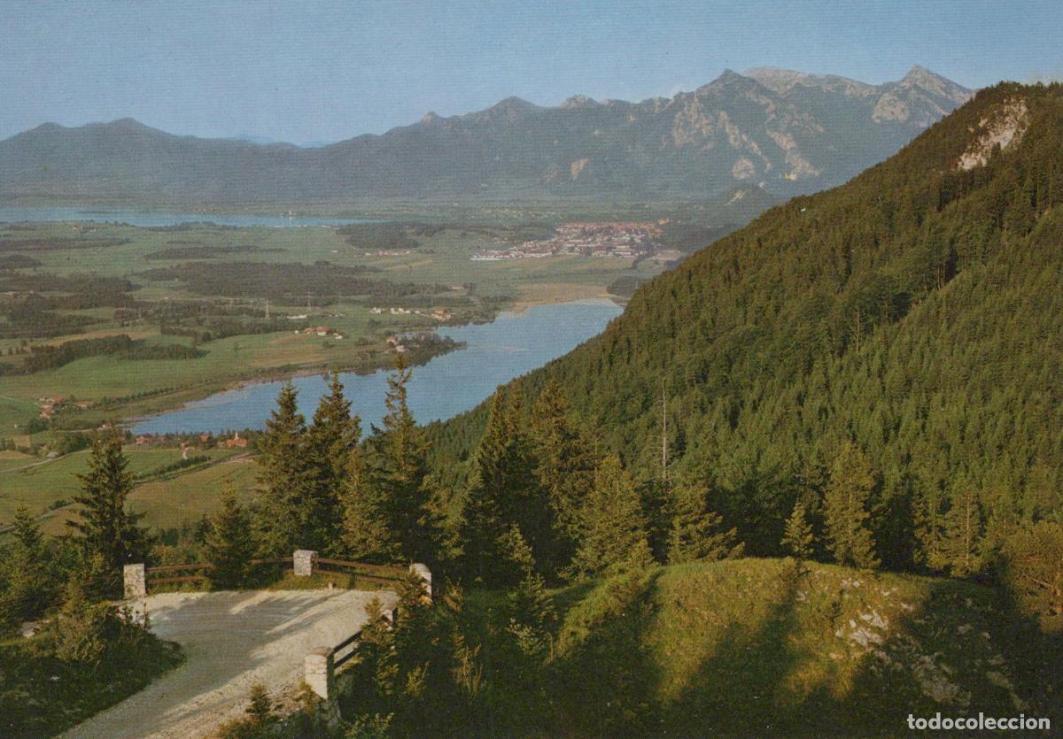 Postcards: Germany F&uuml;ssen View From Falkenstein Weissensee Forggensee *YAW073