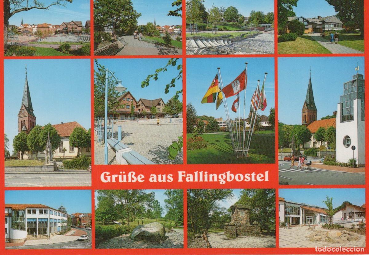 Postcards: Germany Fallingbostel Multi View Town Square Church Park Unposted *YAW080