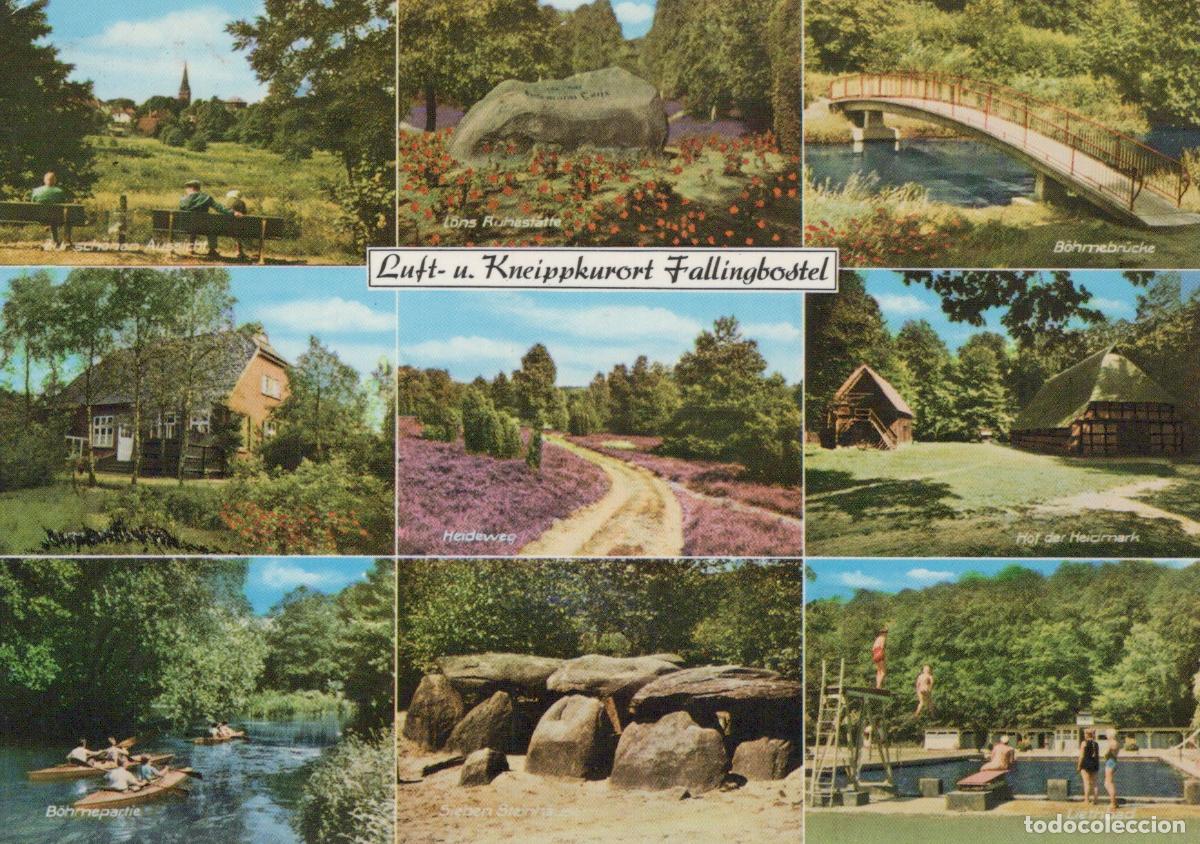 Postcards: Germany Fallingbostel Multi View B&ouml;hmebr&uuml;cke Heide Leinebad Dolmen *YAW078