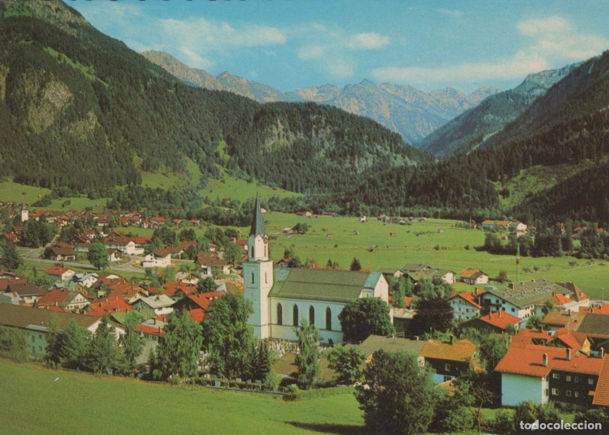 Cartes Postales: Germany Hindelang Bad Oberdorf Allg&auml;u Alpine Village Church Landscape *YAW069