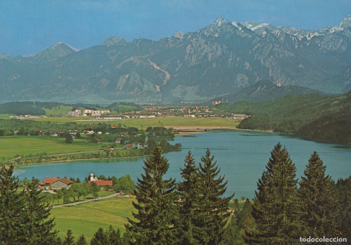 Cartes Postales: Germany F&uuml;ssen Weissensee Lake View of and Tegelberg Mountains Unposted *YAW072