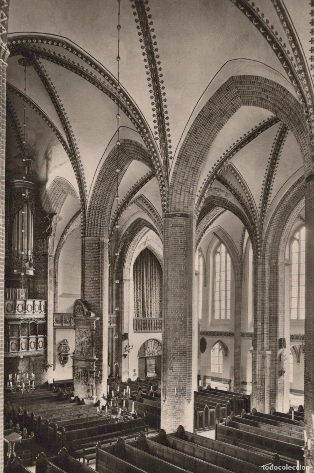 Cartes Postales: Germany L&uuml;neburg St Johanniskirche Interior View 15th Century Unposted *YAW093