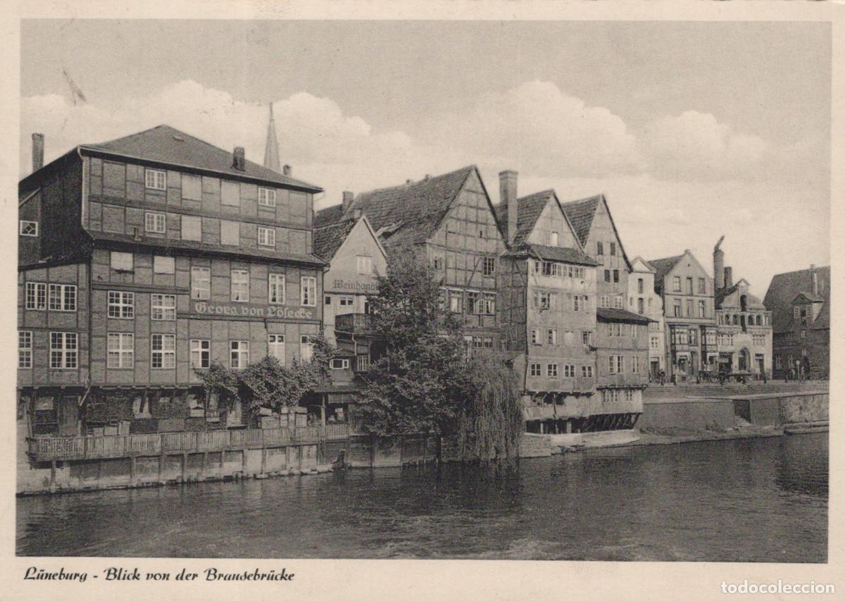Cartes Postales: Germany L&uuml;neburg View of Historic Half Timbered Houses From Brausebr&uuml;cke *YAW101