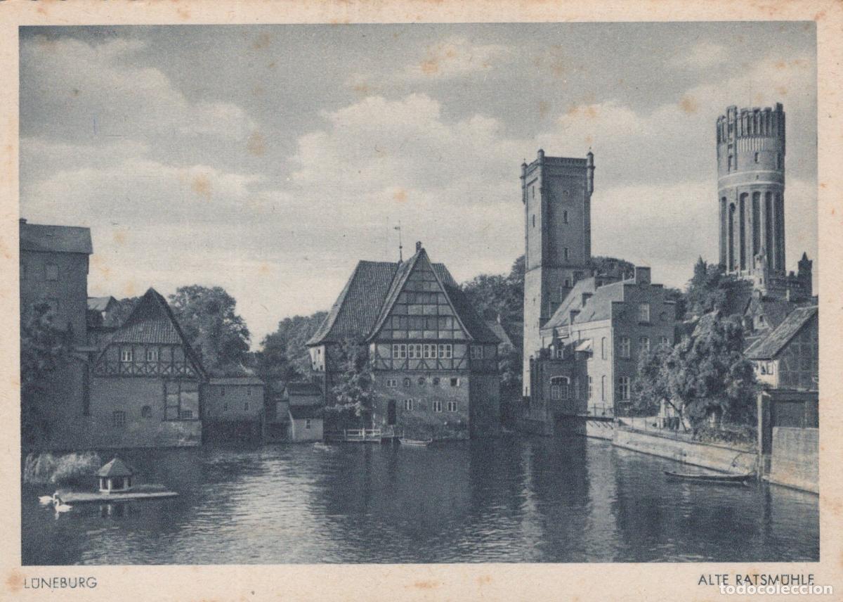 Cartes Postales: Germany L&uuml;neburg Alte Ratsm&uuml;hle and Water Tower River View Unposted *YAW111