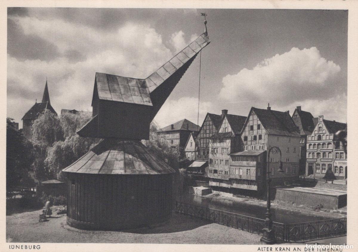 Postais: Germany L&uuml;neburg Old Crane On the Ilmenau River Historic Unposted *YAW102