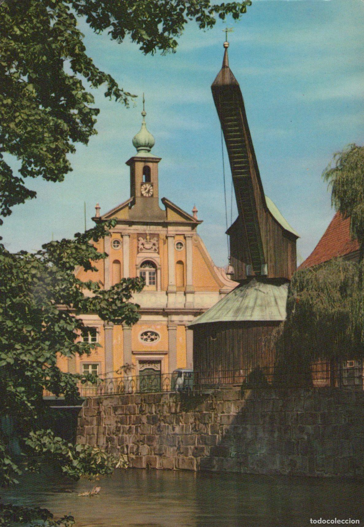 Postais: Germany L&uuml;neburg Old Crane and Historic Building On the Ilmenau River *YAW126