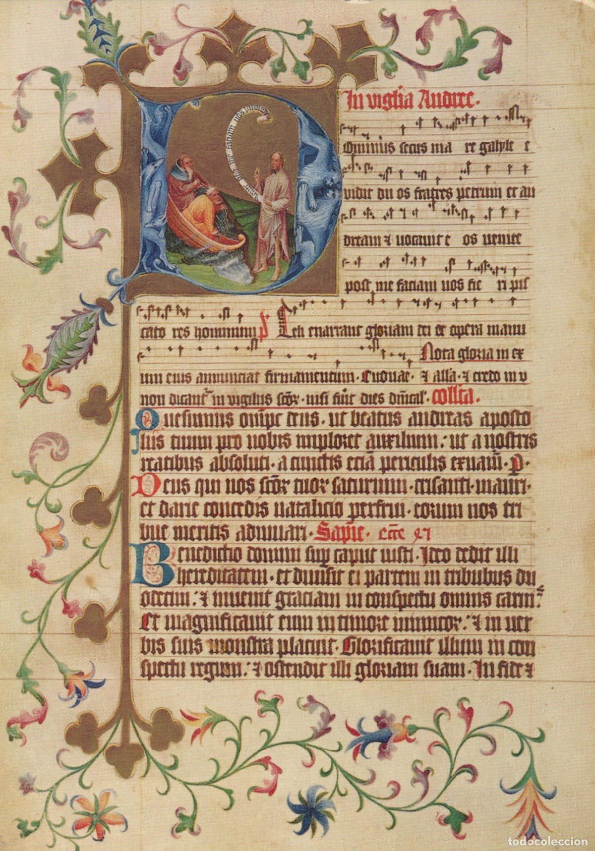 Postais: Germany L&uuml;neburg Illuminated Manuscript Calling of Apostles Unposted *YAW130