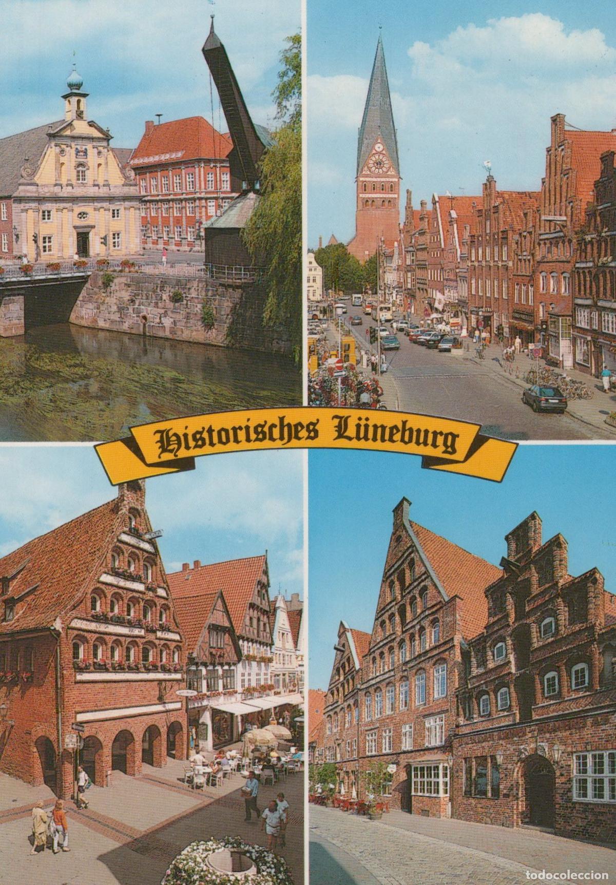 Postais: Germany L&uuml;neburg Historisches Historic Buildings Canal Street Scenes *YAW133