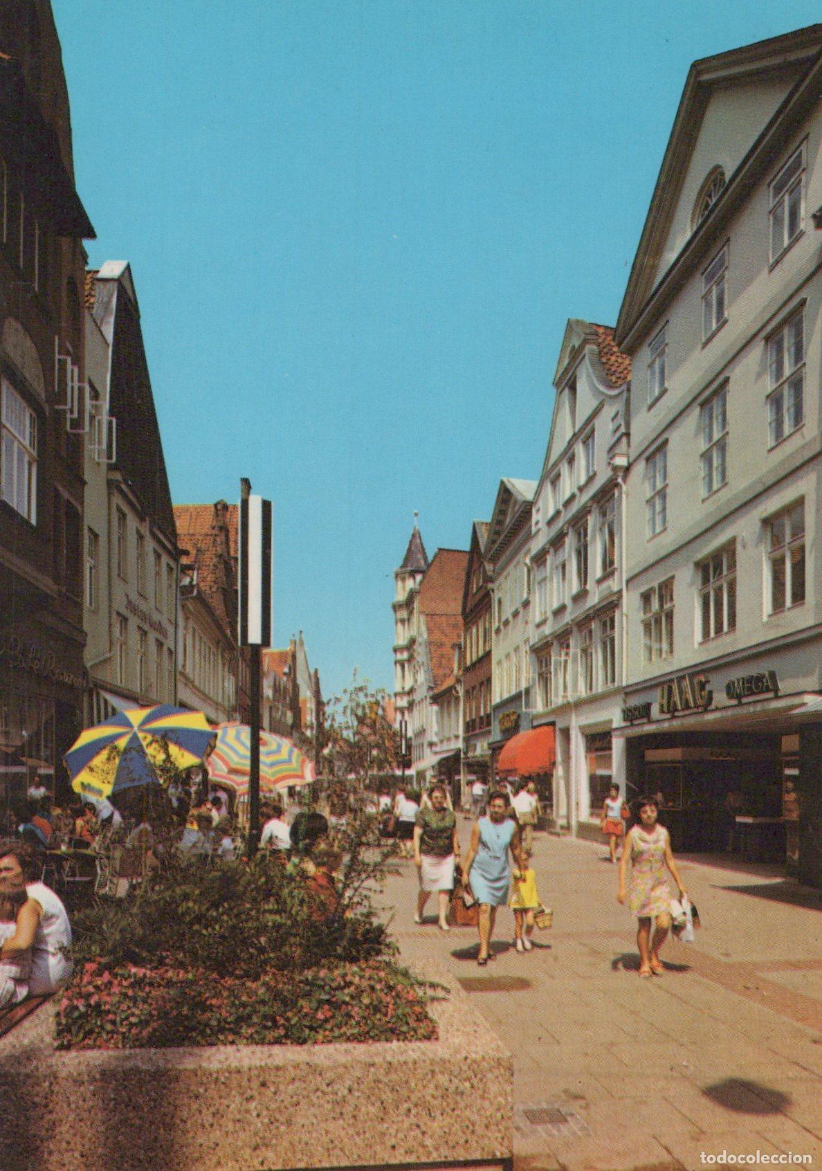 Postais: Germany L&uuml;neburg Gr B&auml;ckerstra&szlig;e 1950s Street Scene With Unposted *YAW138
