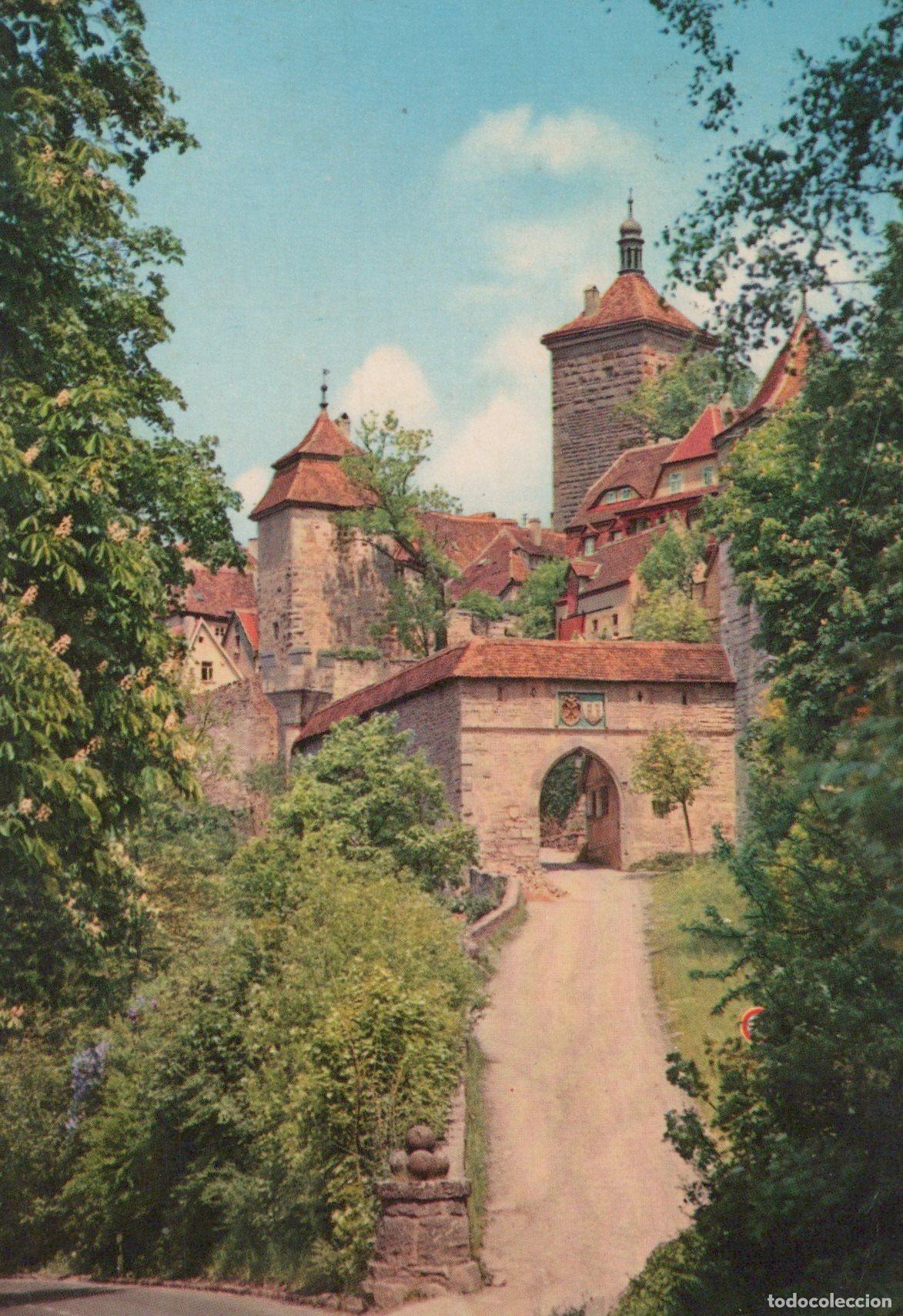 Postais: Germany Rothenburg Ob der Tauber Kobolzeller Tor Gate and Towers *YAW145