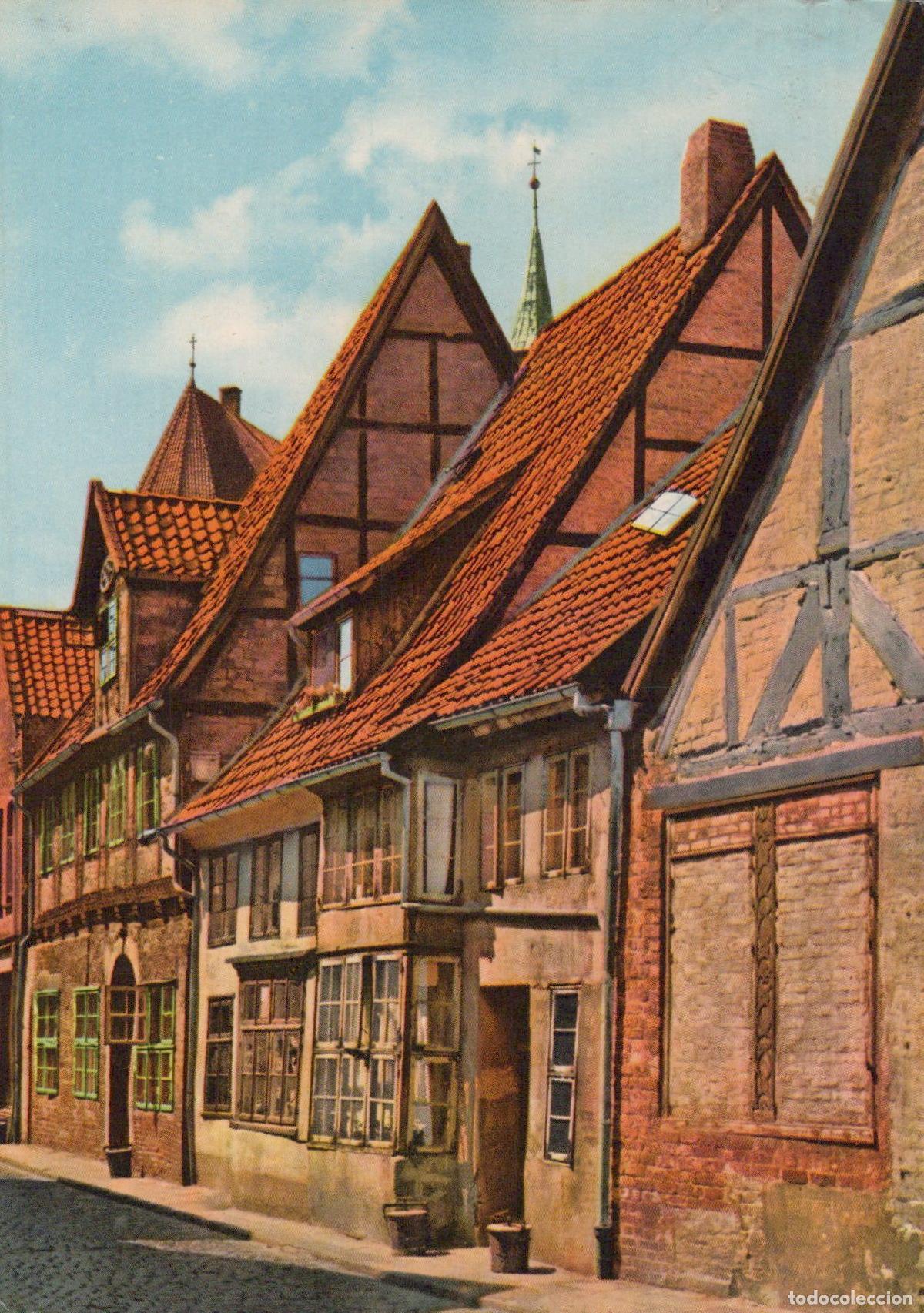 Postais: Germany L&uuml;neburg Historic Timber Framed Houses Street Scene Architecture *YAW148