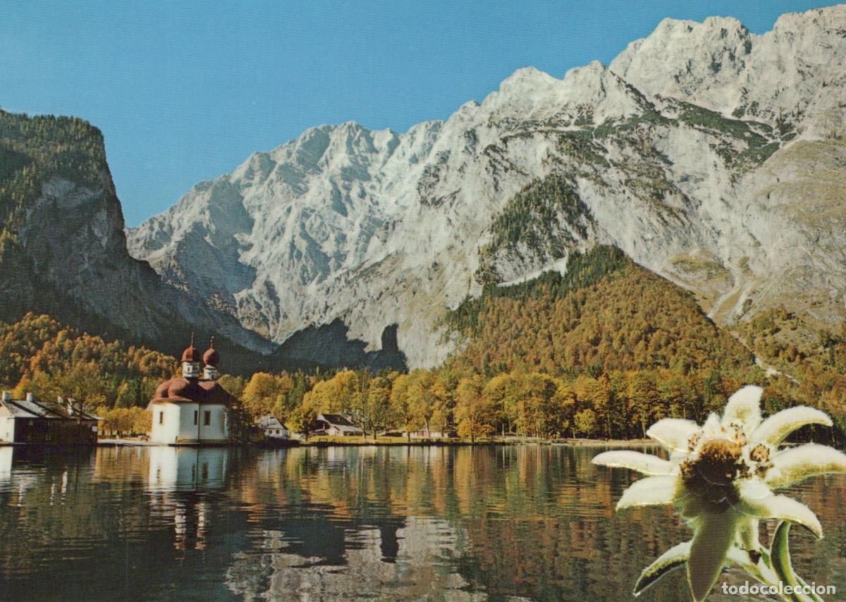 Postais: Germany K&ouml;nigssee St Bartholom&auml; Watzmann Ostwand Church Unposted *YAW168