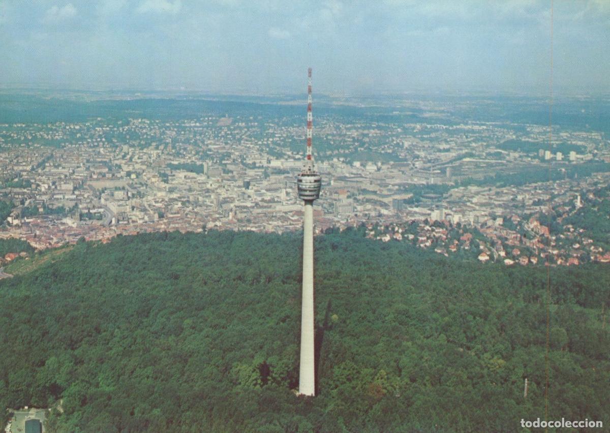 Postkarten: Germany Stuttgart Aerial View Fernsehturm TV Tower Forest Unposted *YAW175