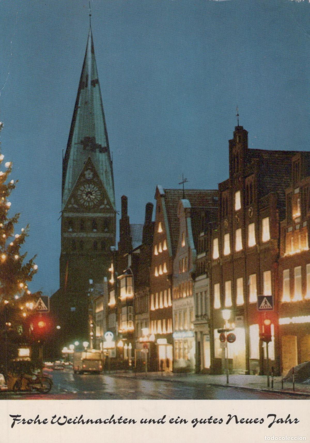 Postais: Germany L&uuml;neburg Christmas in With St Johannis Kirche At Dusk *YAW144