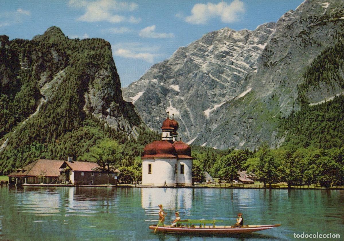 Postais: Germany Berchtesgaden K&ouml;nigssee St Bartholom&auml; Church Watzmann Unposted *YAW178