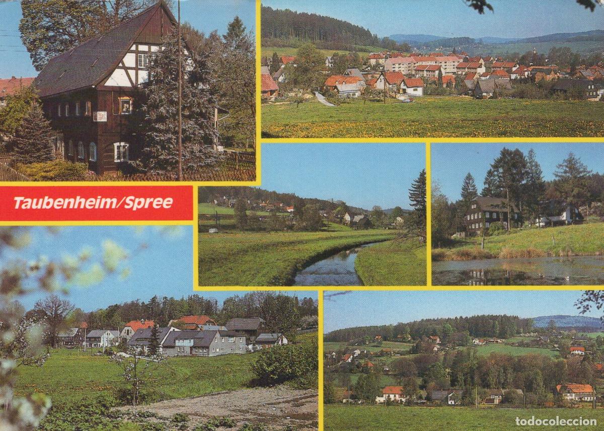 Postales: Germany Taubenheim Spree Views of With Houses Fields and A Stream *YAW196