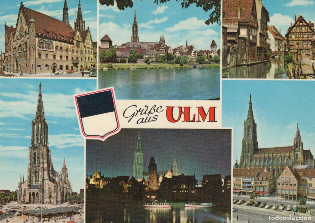 Postales: Germany Ulm Cityscape Collage With Minster River and Historic Buildings *YAW203