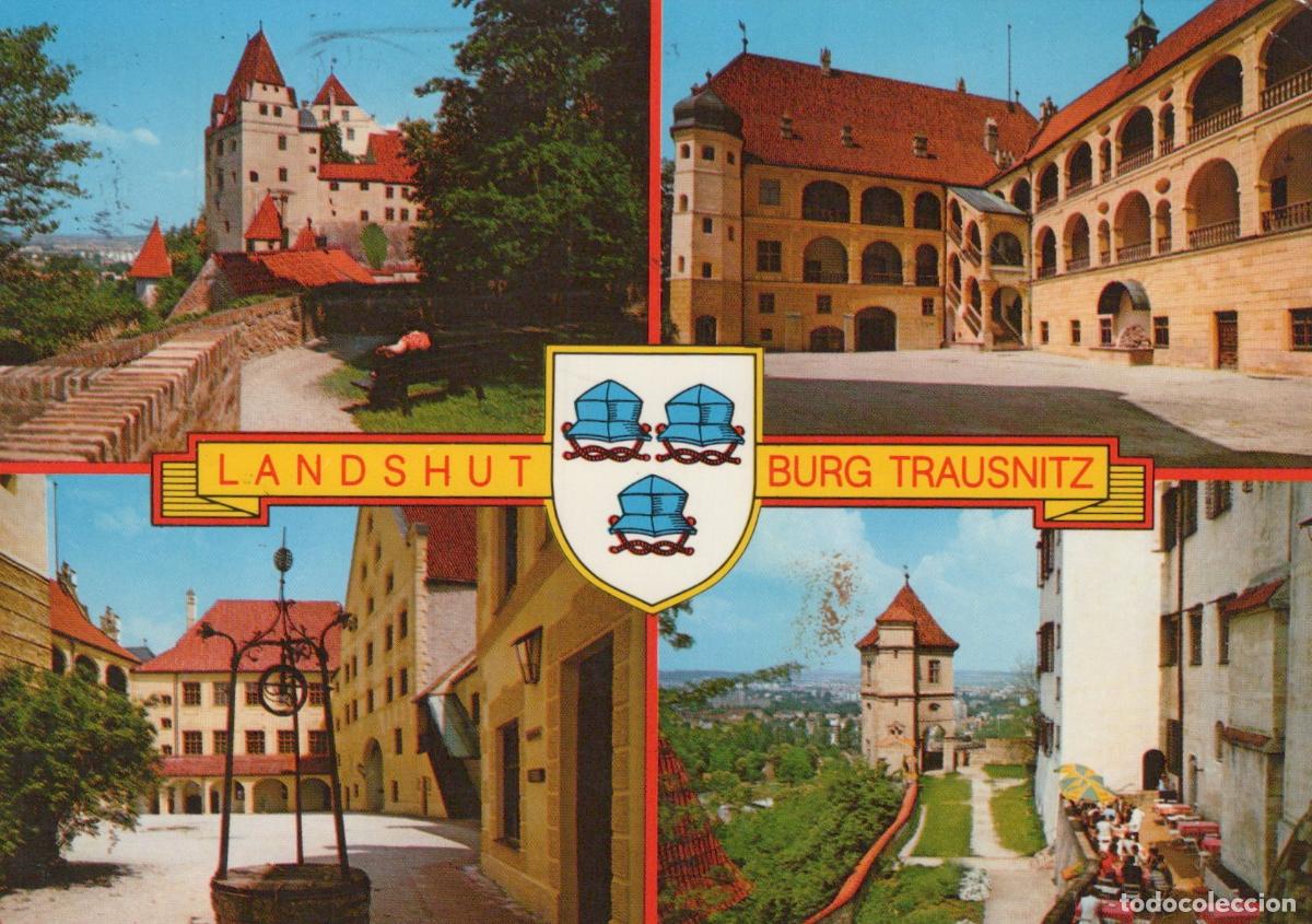 Cartoline: Germany Landshut Burg Trausnitz Castle Multi View *YAW220