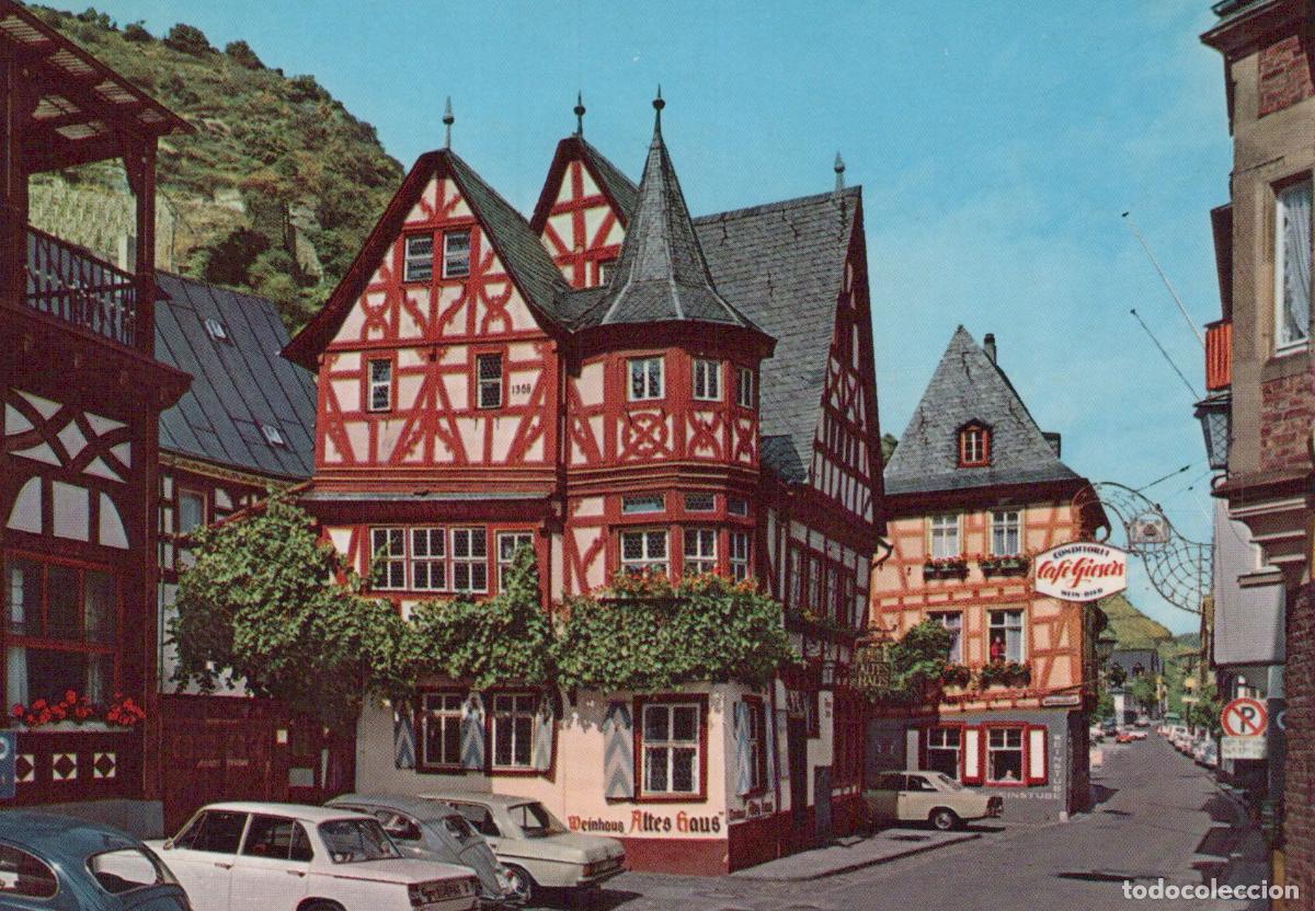 Cartoline: Germany Bacharach Am Rhein Medieval Half Timbered Houses Unposted *YAW230