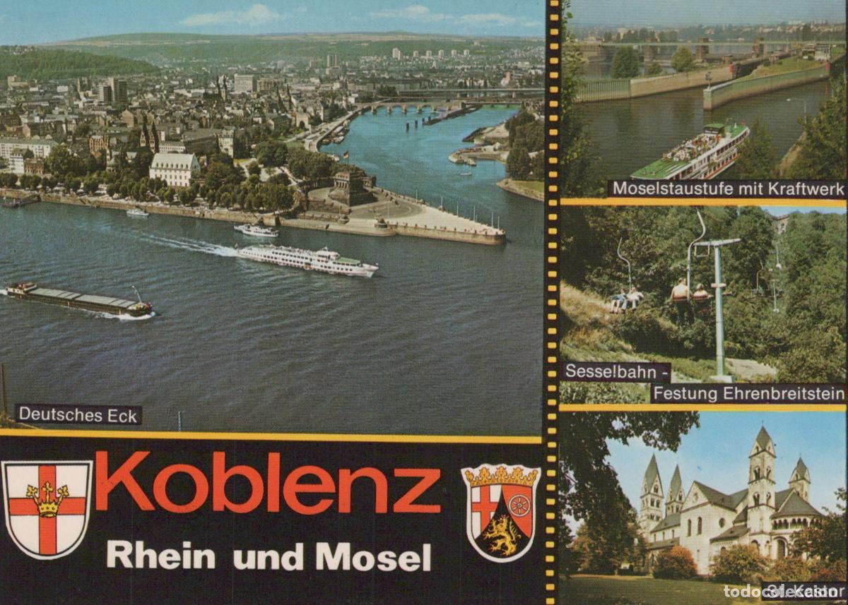 Postales: Germany Koblenz Deutsches Eck Rhine and Mosel Rivers City View Unposted *YAW231