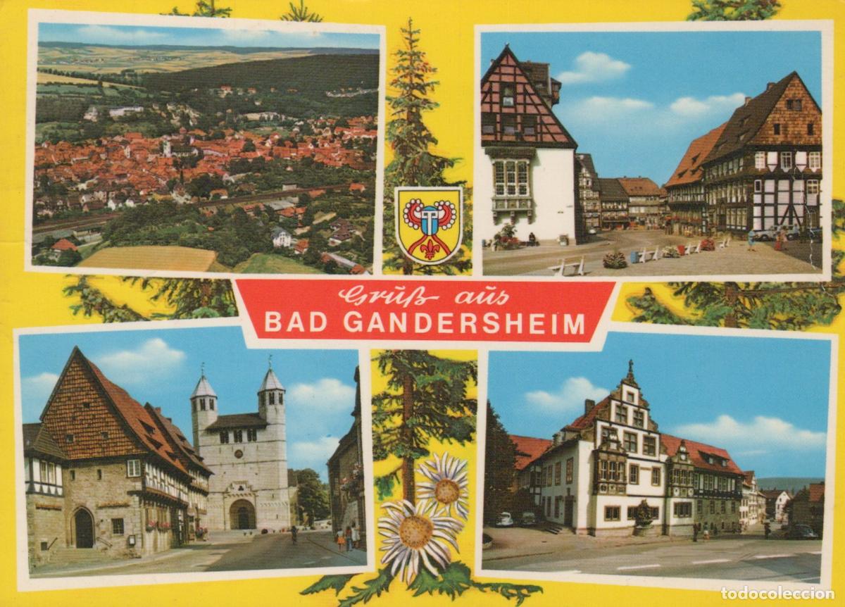 Cartoline: Germany Bad Gandersheim Multi View Cityscape Architecture Church Square *YAW184
