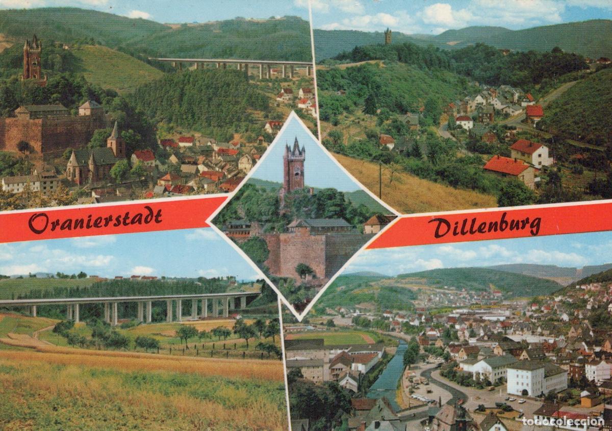 Cartoline: Germany Dillenburg Oranierstadt Castle Viaduct Town View Unposted *YAW238