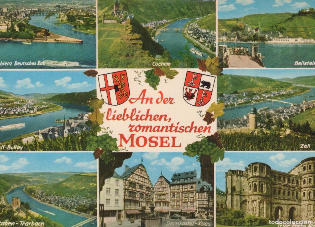 Cartoline: Germany Mosel Valley Mosel River Valley Multi View Koblenz Unposted *YAW236