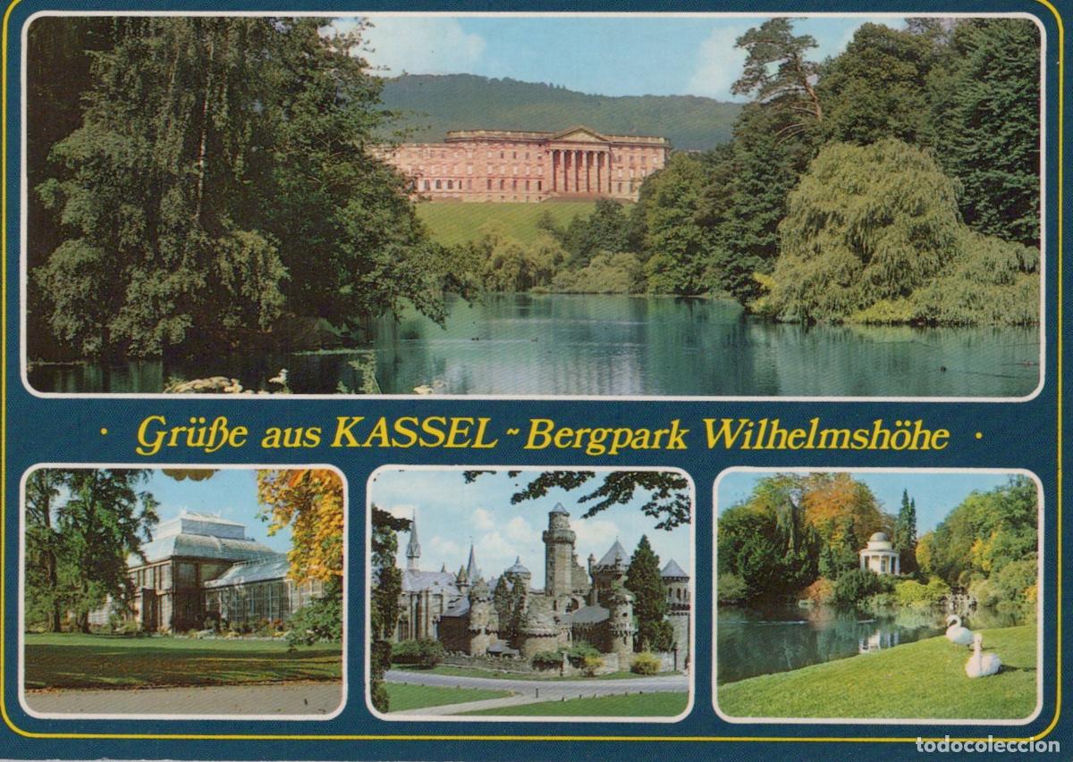 Postcards: Germany Kassel Wilhelmsh&ouml;he Mountain Park L&ouml;wenburg Castle Greenhouse *YAW194