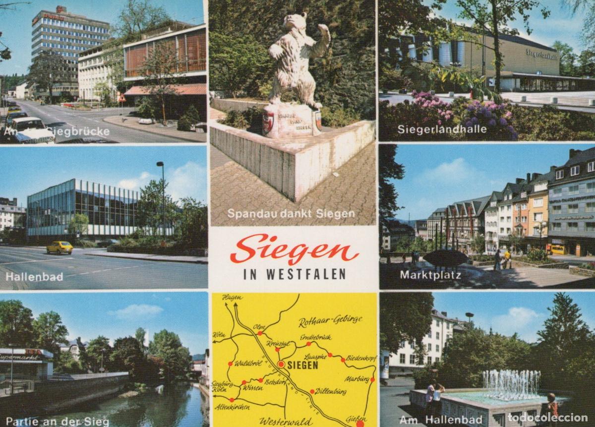 Postcards: Germany Siegen In Westfalen Multi View Siegbrucke Unposted *YAW256