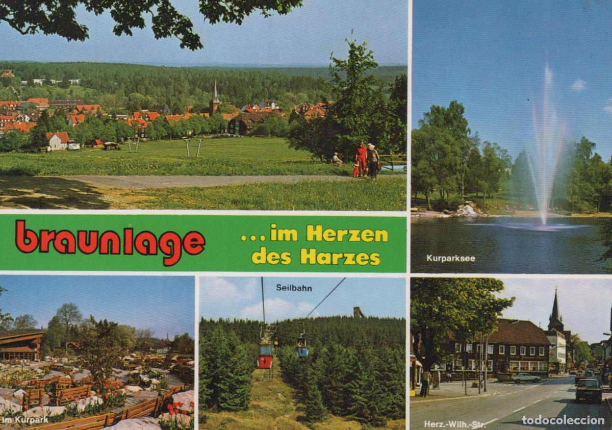 Postcards: Germany Braunlage Harz Mountains Multi View Kurparksee Seilbahn Herz *YAW265