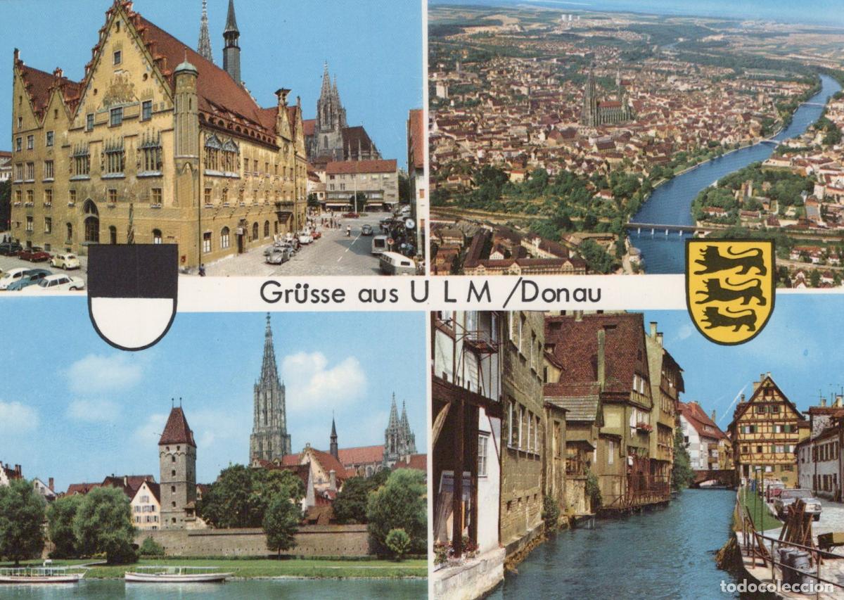 Postcards: Germany Ulm Donau Multi View Cityscape River Cathedral Historic Unposted *YAW214