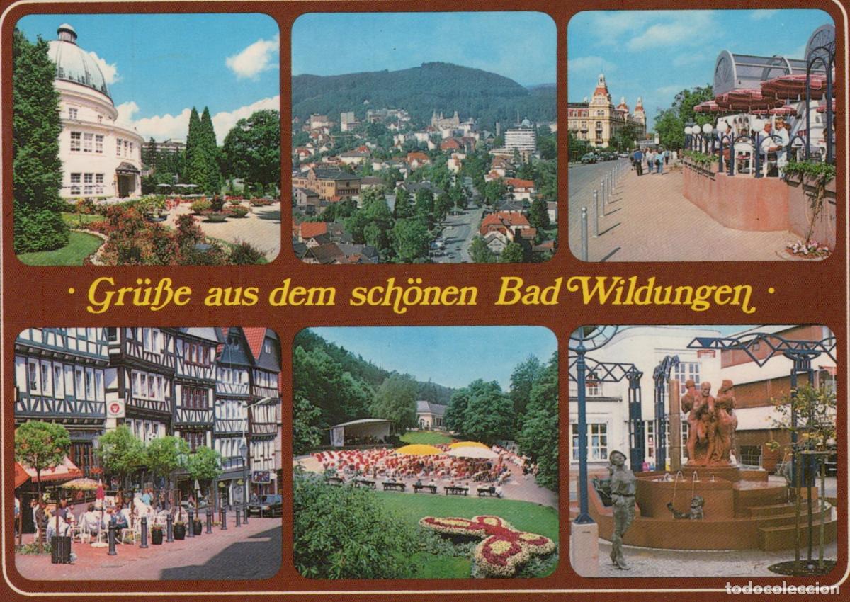 Postales: Germany Bad Wildungen Multi View Architecture Landscape People Fountain *YAW281