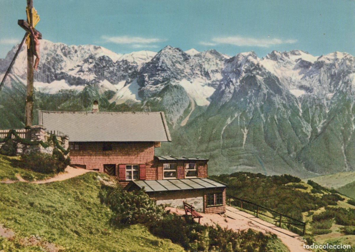 Cartoline: Germany Garmisch Partenkirchen Wankhaus Mountain Hut Alps Landscape *YAW283